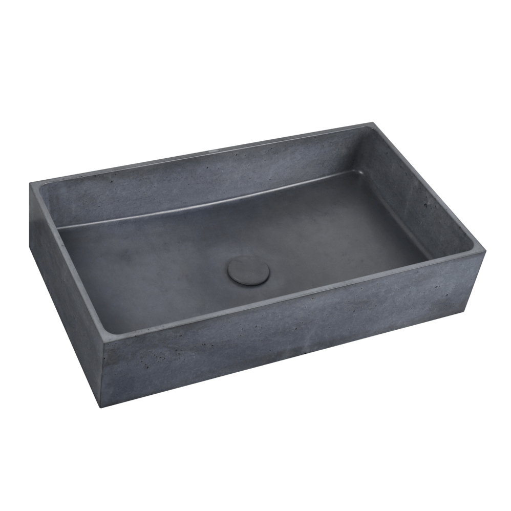 Umivalniki CEM6437A SAT Cemento 64 x 36,5 cm pravokotni kamniti nadpultni umivalnik | KOPALNICA-ONLINE.SI