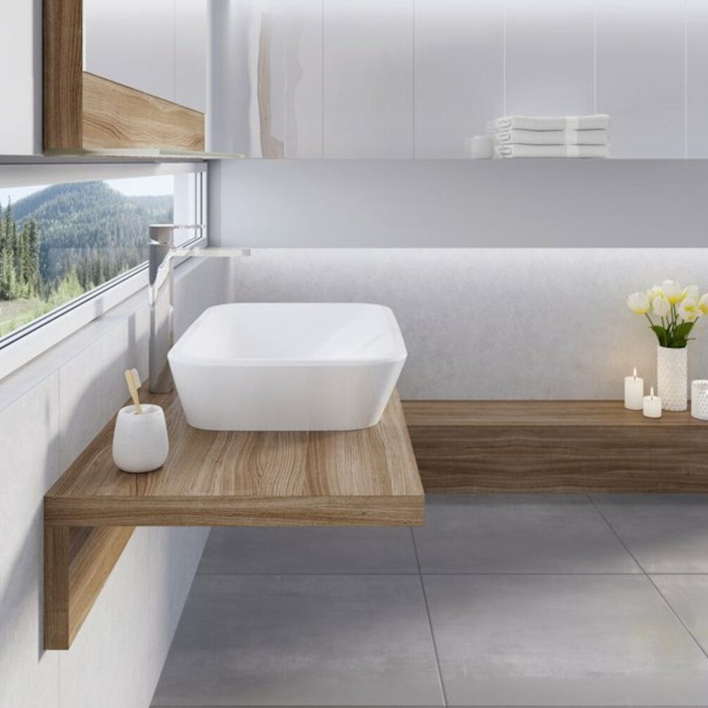 Umivalniki CERAMIC600R0 Ravak Ceramic 60 x 40 cm pravokotni nadpultni keramični umivalnik | KOPALNICA-ONLINE.SI