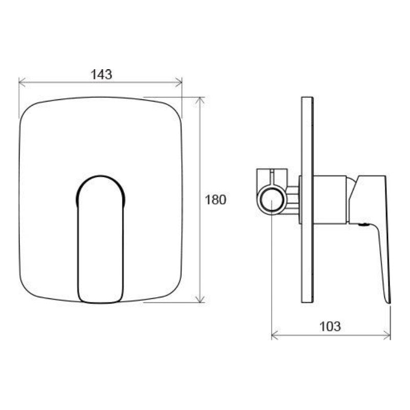 Armature CL062.00 Ravak Classic pokrivna plošča | KOPALNICA-ONLINE.SI