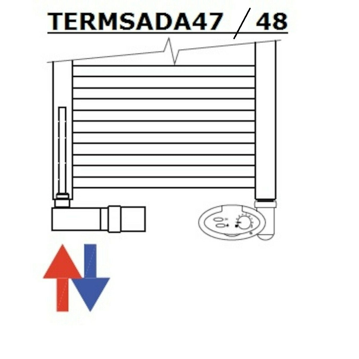 Radiatorji CO5001300CRS Anima Cornelius 50 cm x 130 cm kopalniški radiator univerzalni | KOPALNICA-ONLINE.SI