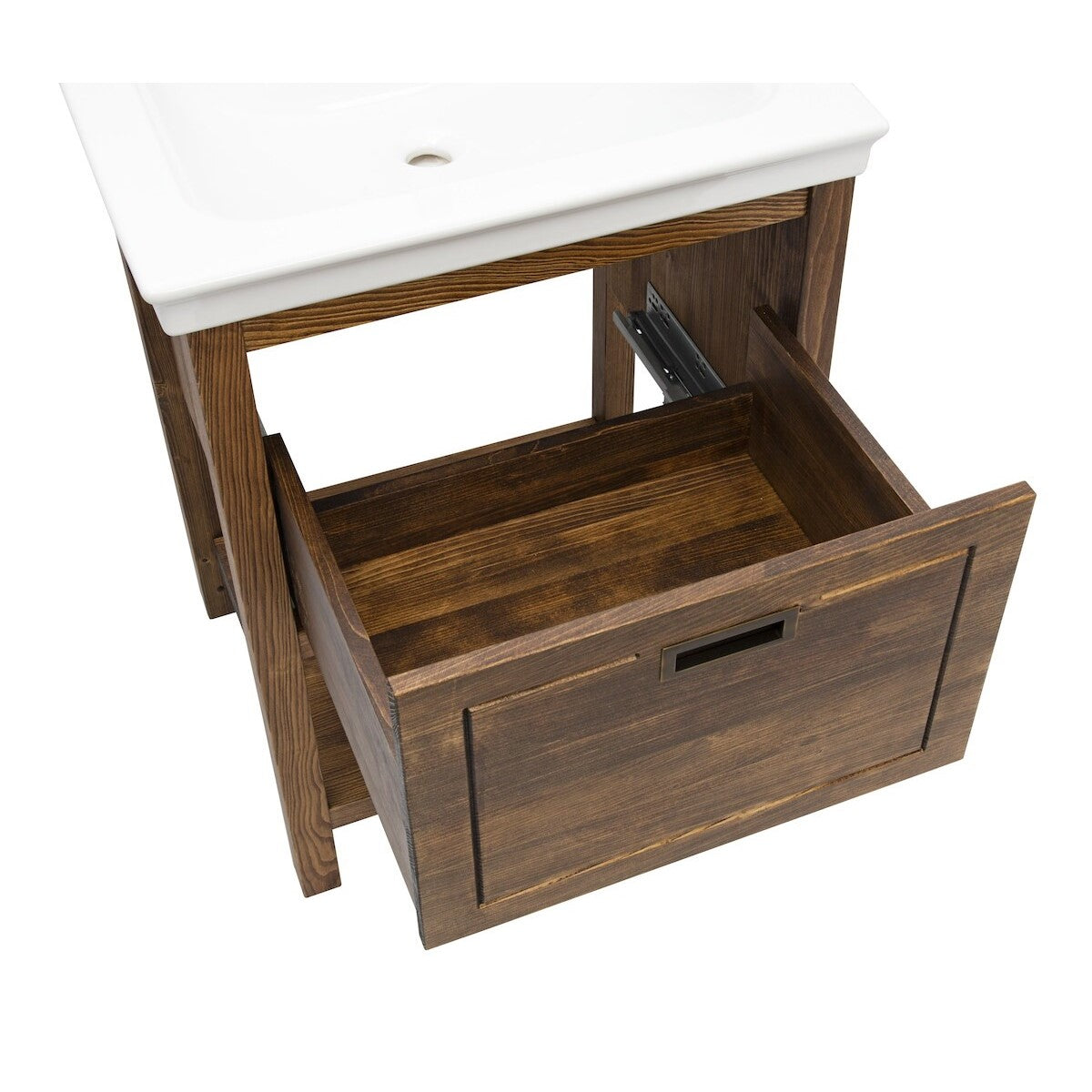 Kopalniško pohištvo COUNTRY80ZPA Naturel Country 79,5 x 53 cm umivalnik z omarico retro izgleda | KOPALNICA-ONLINE.SI