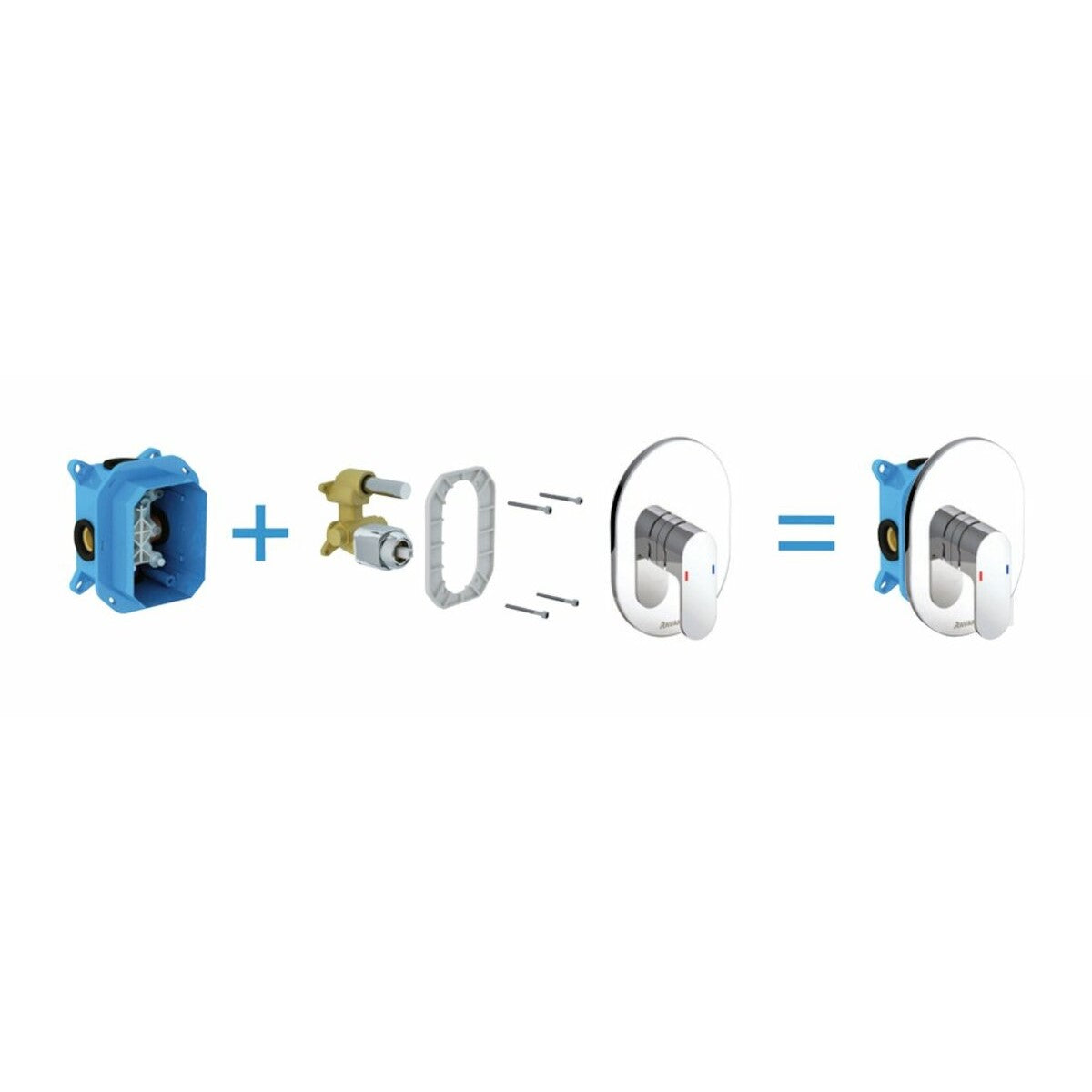 Armature CR066.00 Ravak Chrome pokrivna plošča | KOPALNICA-ONLINE.SI