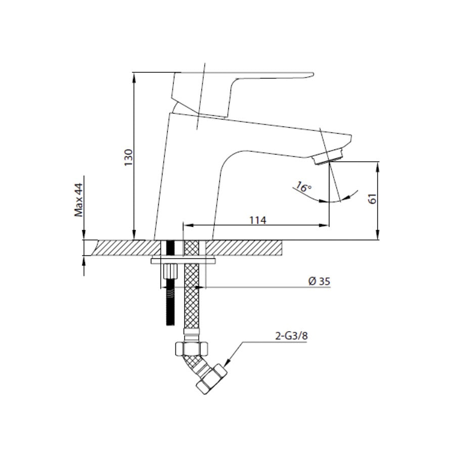 Armature-CU271 Optima Cube Way armatura za umivalnik -KOPALNICA-ONLINE.SI
