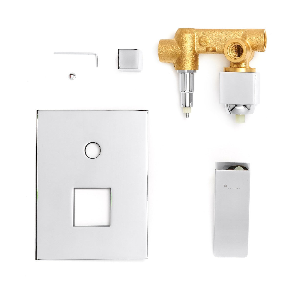 Armature-DO215 Optima Donata (2 priključka) podometna armatura za kad ali tuš -KOPALNICA-ONLINE.SI