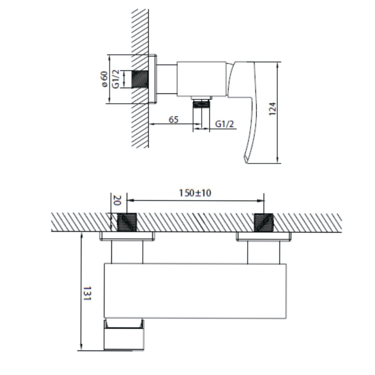 Armature-DO268 Optima Donata stenska armatura za tuš -KOPALNICA-ONLINE.SI