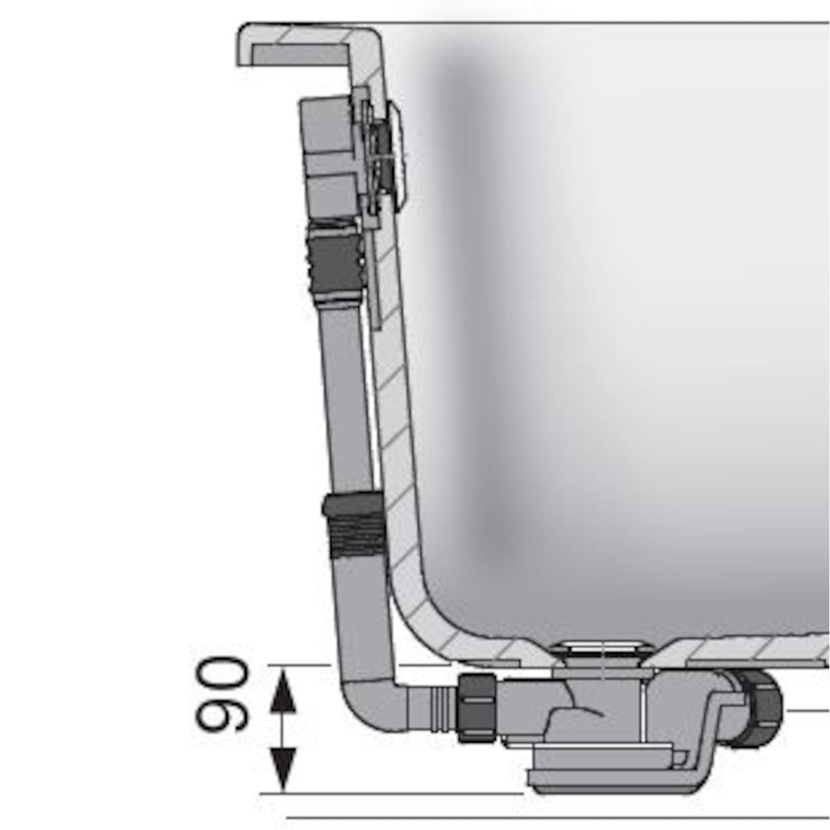 DU0B01 Artweger Duett prelivna garnitura