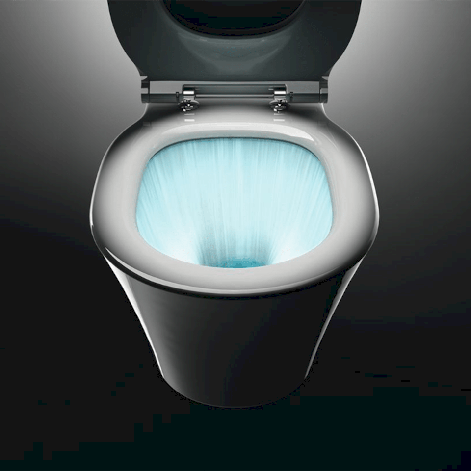 E008701 Ideal Standard Connect Air AQUABLADE viseča brezrobna WC školjka z WC desko s počasnim zapiranjem