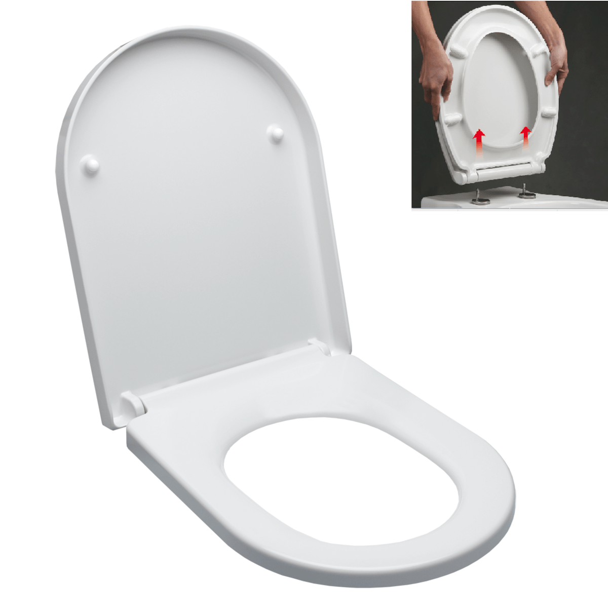 EASY2240 Glacera WC deska s sistemom "Easy Lock"