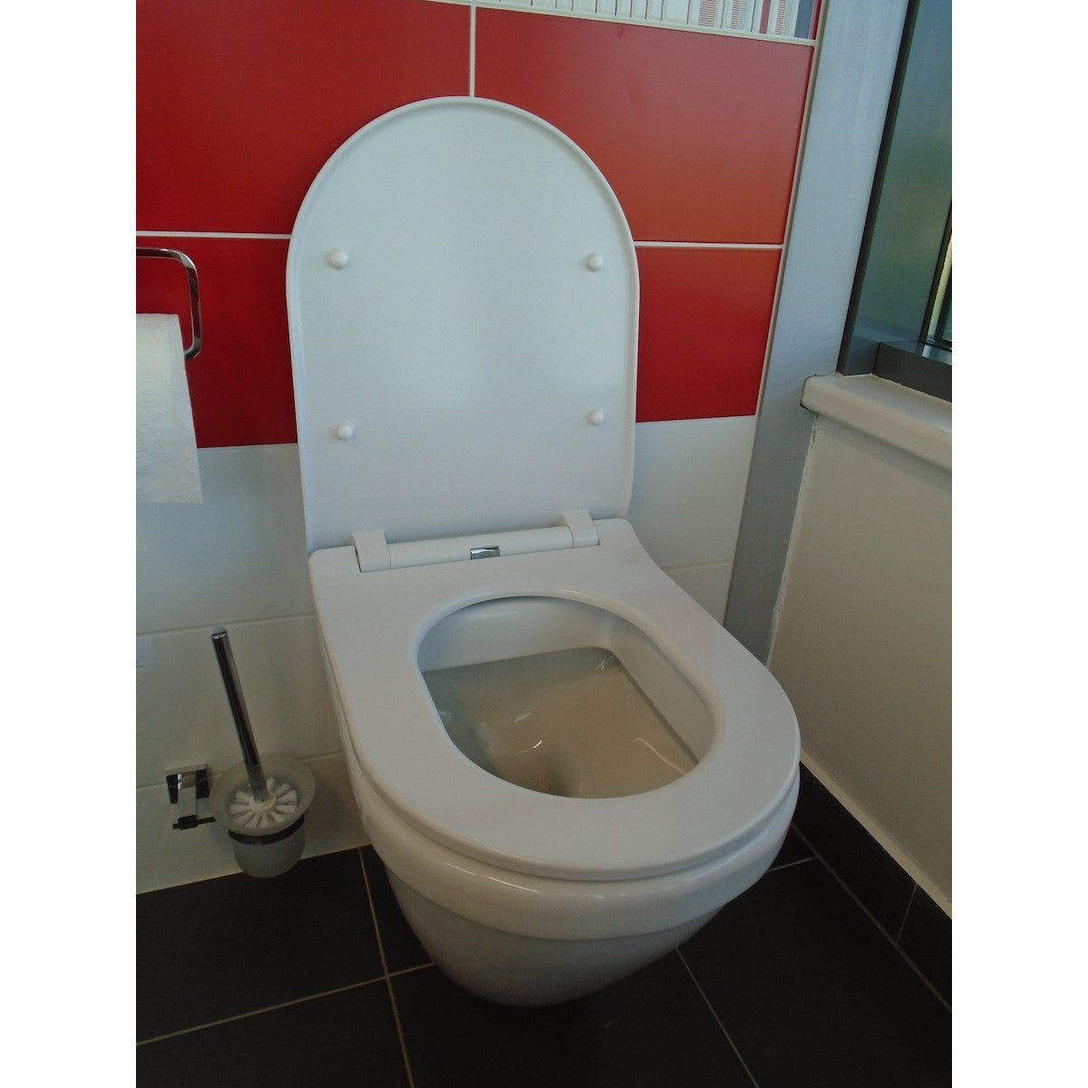 EASYSLIM44 Glacera tanka WC deska - Soft Close, Quick Release