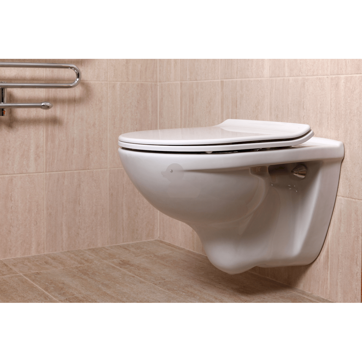 EASYSLIM44 Glacera tanka WC deska - Soft Close, Quick Release