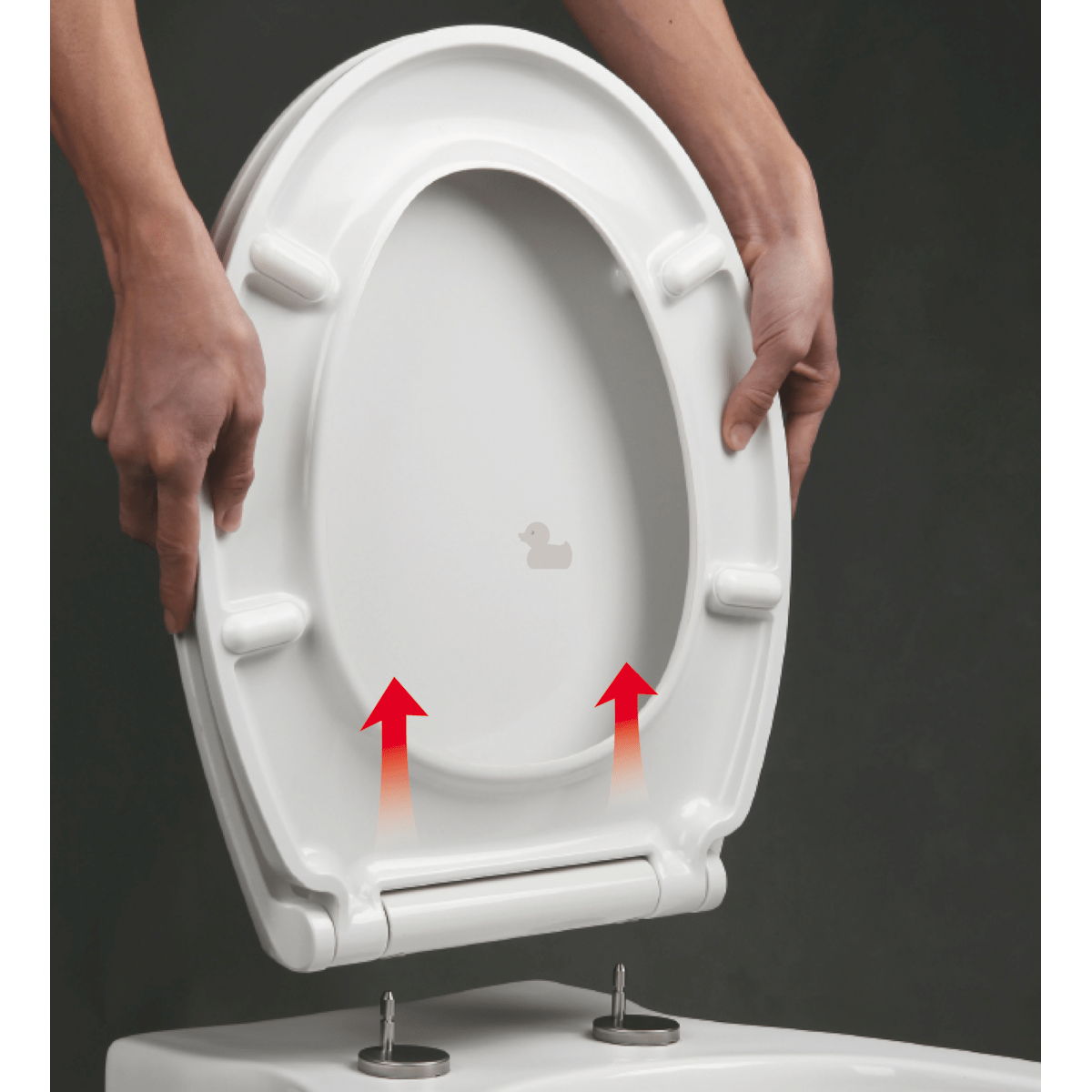 EASYSLIM44 Glacera tanka WC deska - Soft Close, Quick Release