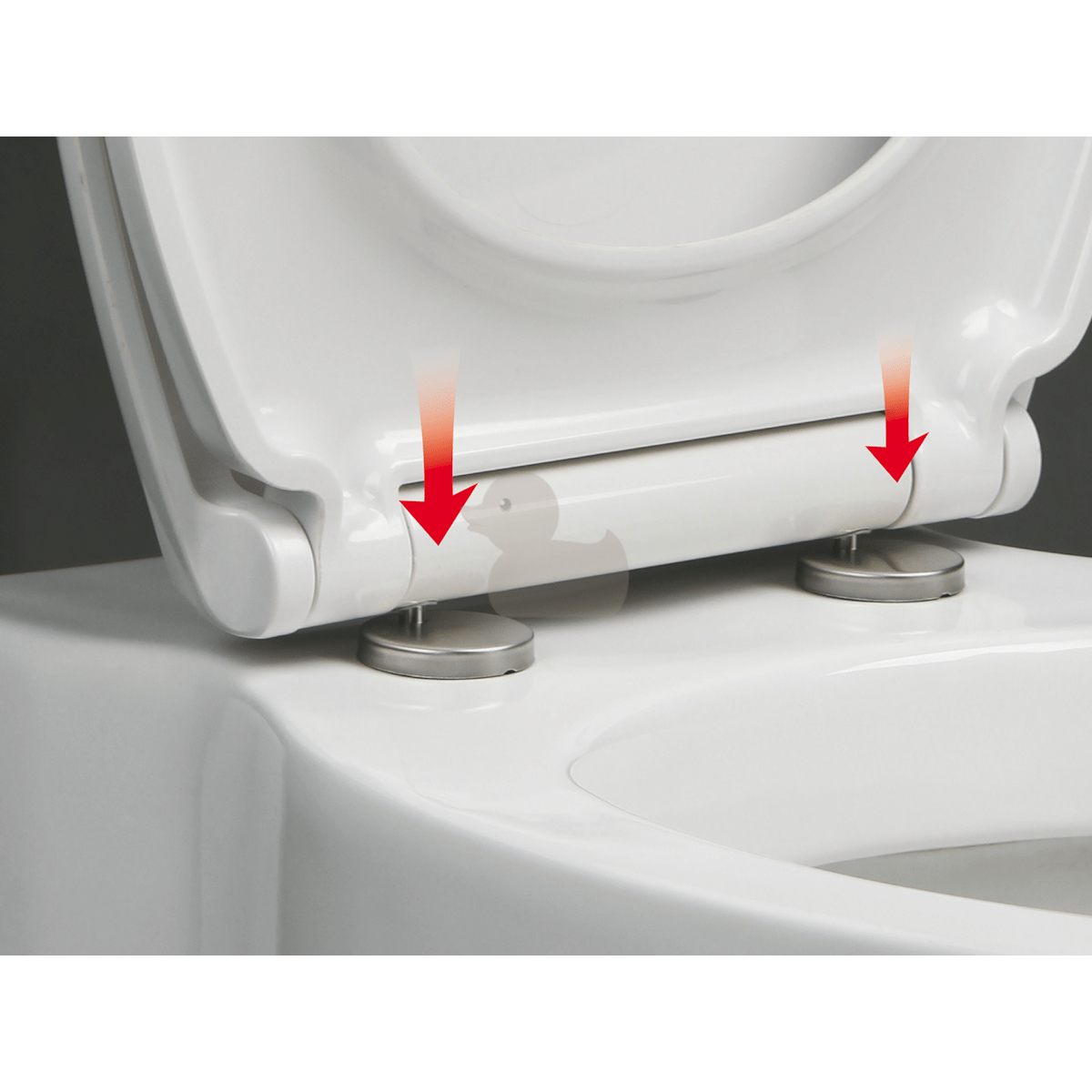 EASYSLIM44 Glacera tanka WC deska - Soft Close, Quick Release