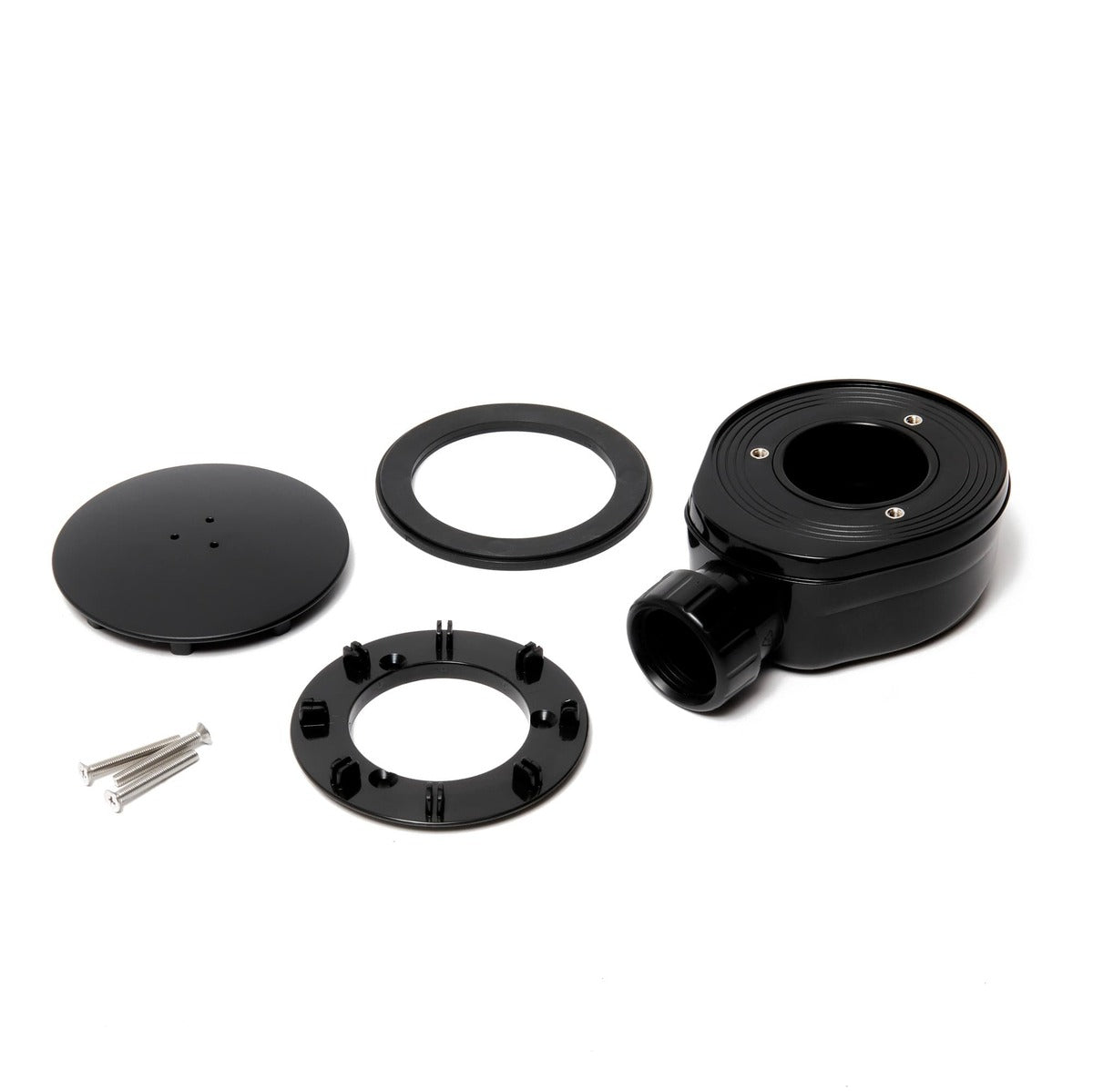 ESLIMCR90BL Optima nizki sifon za tuš kad 90 mm črni