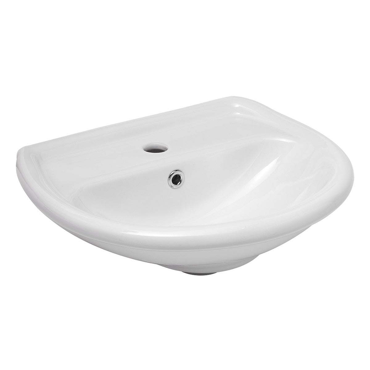 EUR351 Multi 50 x 39,5 cm stenski keramični umivalnik z odprtino za armaturo