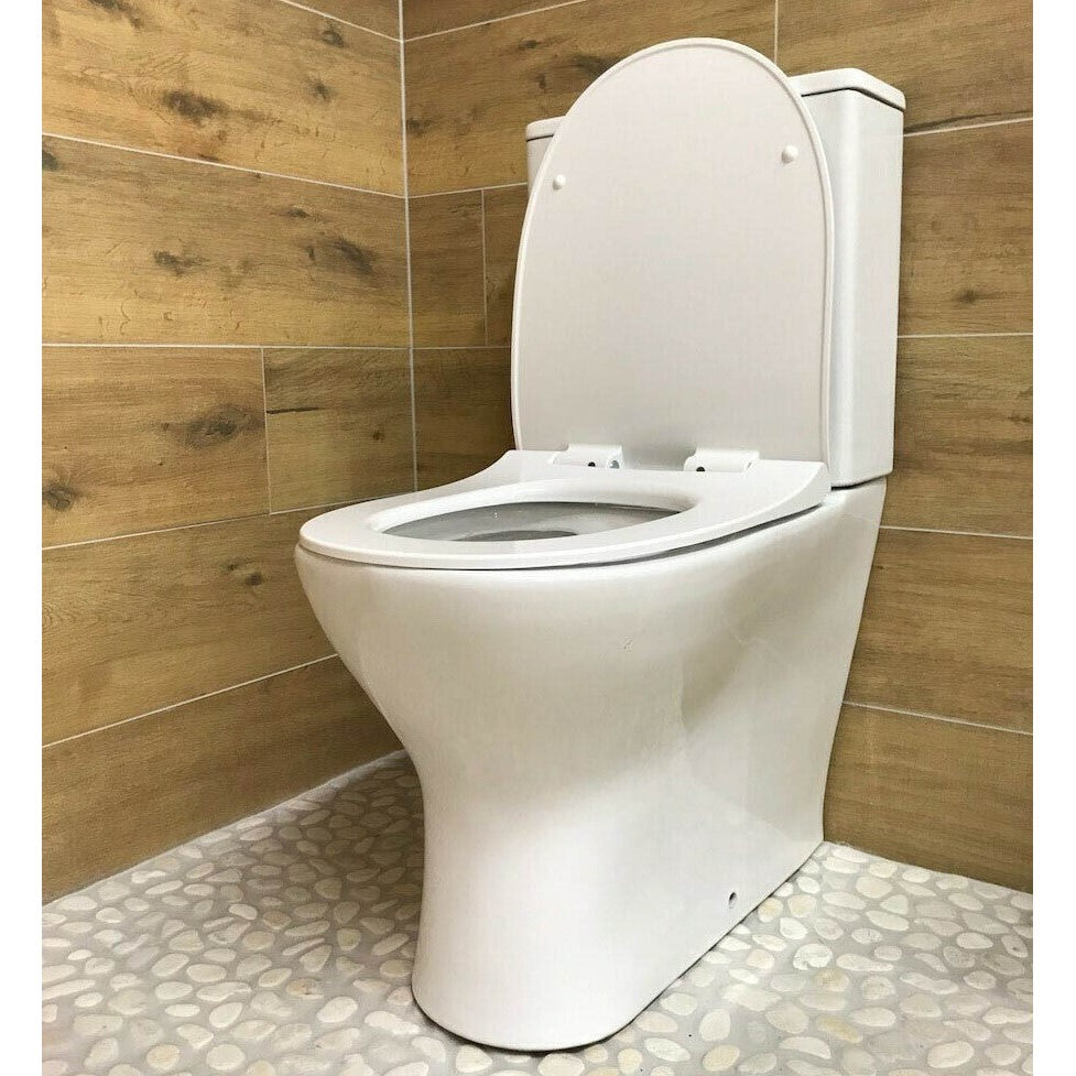 EUR990 Multi Eur talna brezrobna WC školjka monoblok z WC desko s počasnim zapiranjem