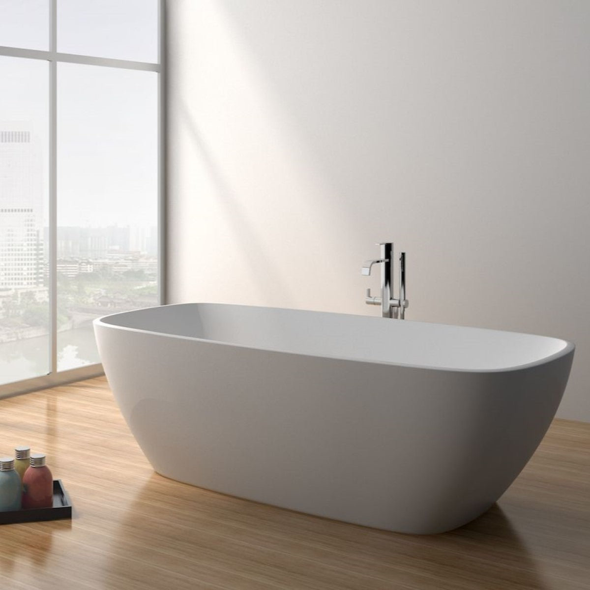 EVE1700 SIKO Evelyn prostostoječa kopalna kad iz litega marmorja