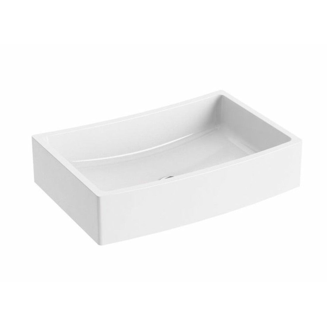 FORUM0250 Ravak Formy 50 x 41 cm pravokotni nadpultni umivalnik iz litega marmorja