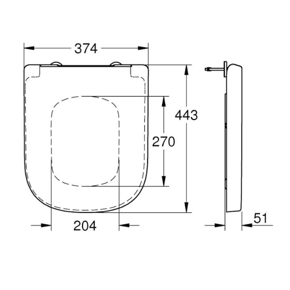 39330001 Grohe Euro Ceramic WC deska s počasnim zapiranjem "Soft Close"