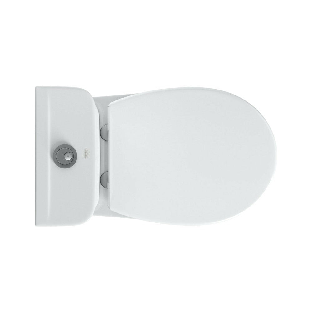 WC školjke 39347000 Grohe Bau Ceramic talna WC školjka monoblok (stenski izliv) z WC desko s počasnim zapiranjem | KOPALNICA-ONLINE.SI