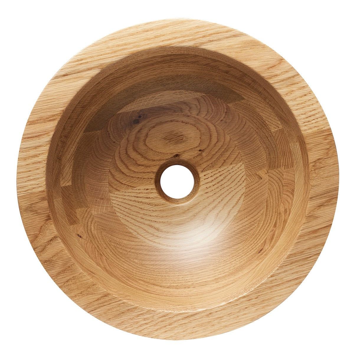 GA702 Triomini 43 x 43 cm okrogli leseni nadpultni umivalnik z mat zaključkom