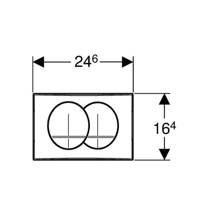 Geberit Delta20 aktivirna tipka