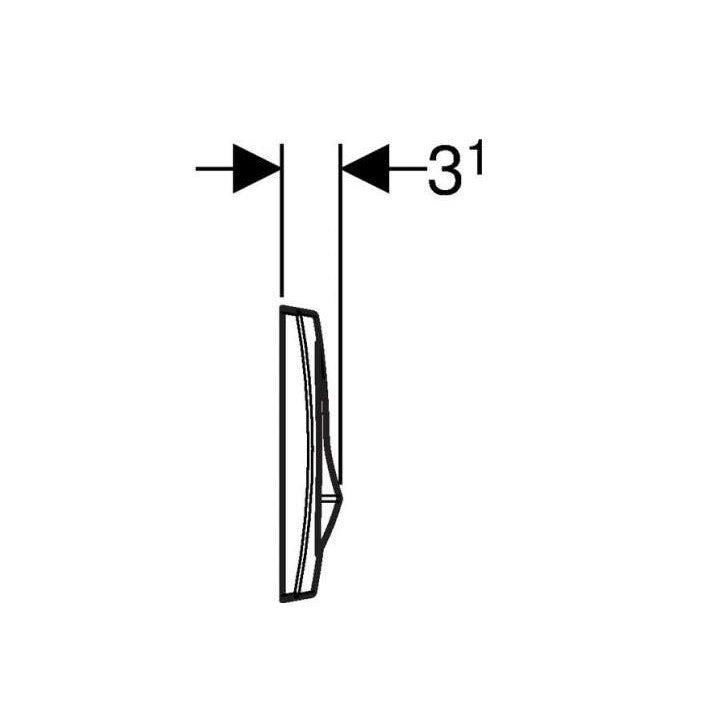 Geberit Delta20 aktivirna tipka