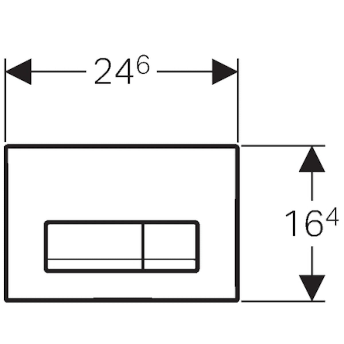 Geberit Delta51 aktivirna tipka