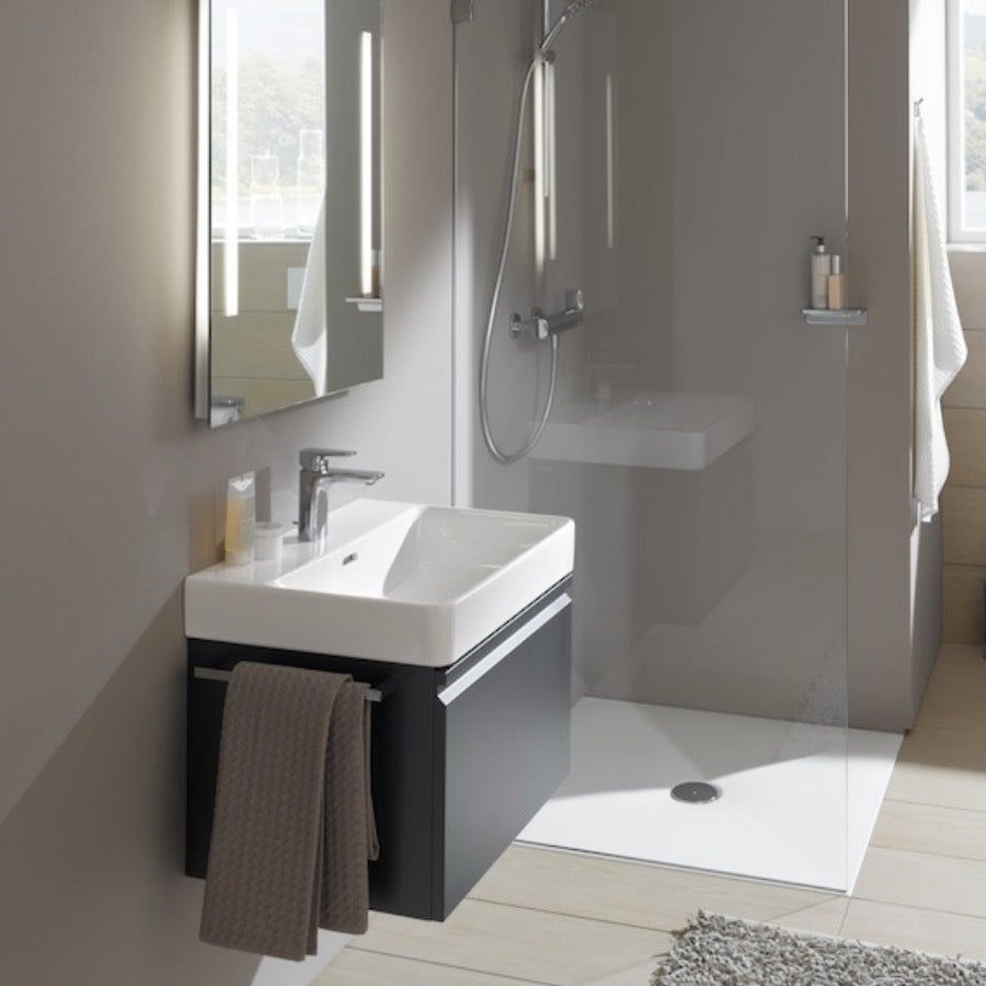 H8109630001041 Laufen Pro S 60 x 46,5 cm pravokotni stenski keramični umivalnik z odprtino za armaturo