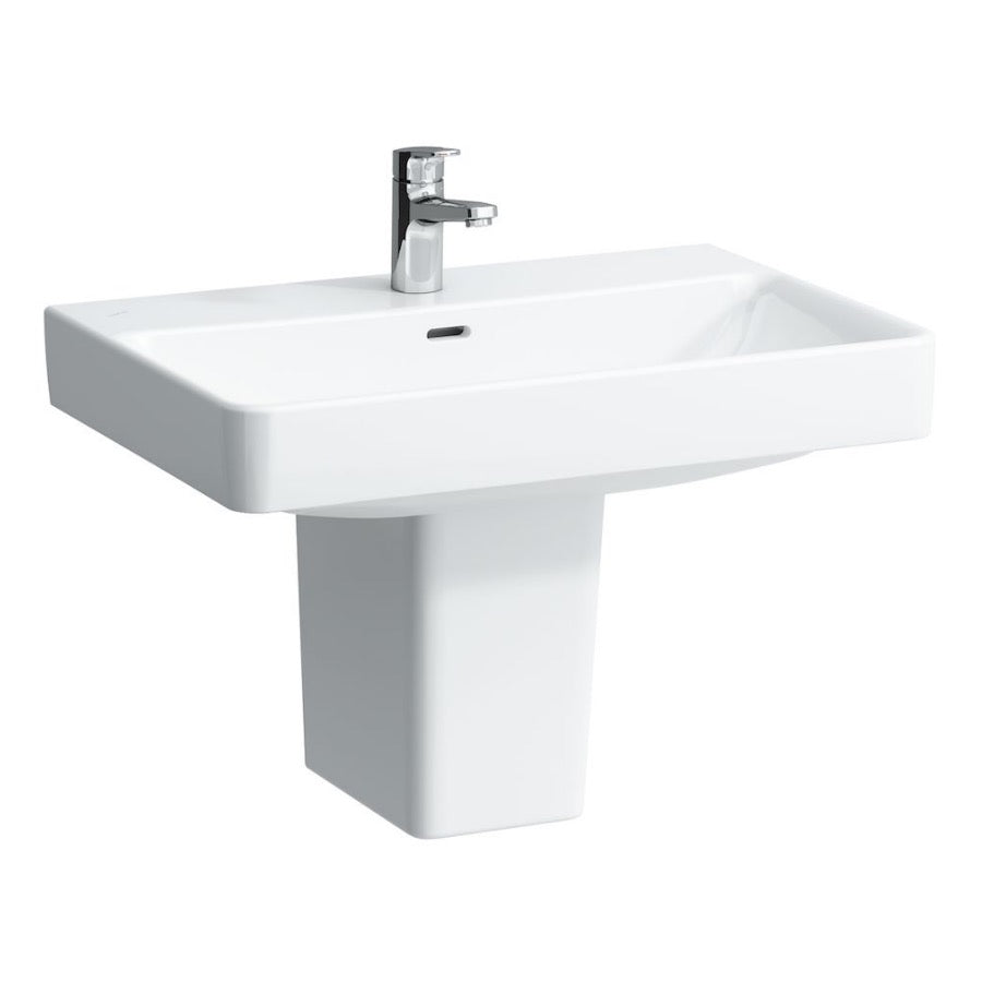 H8109670001041 Laufen Pro S 70 x 46,5 cm pravokotni stenski keramični umivalnik z odprtino za armaturo