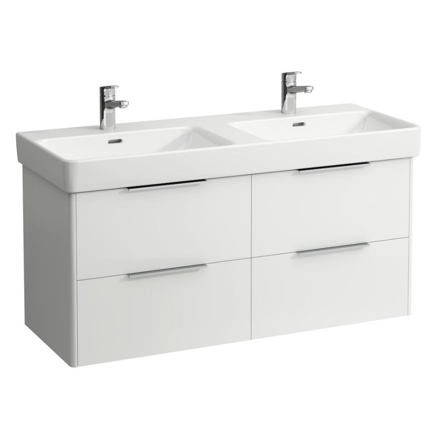 H8149660001041 Laufen Pro S 120 x 46 cm dvojni keramični umivalnik z 2 odprtinama
