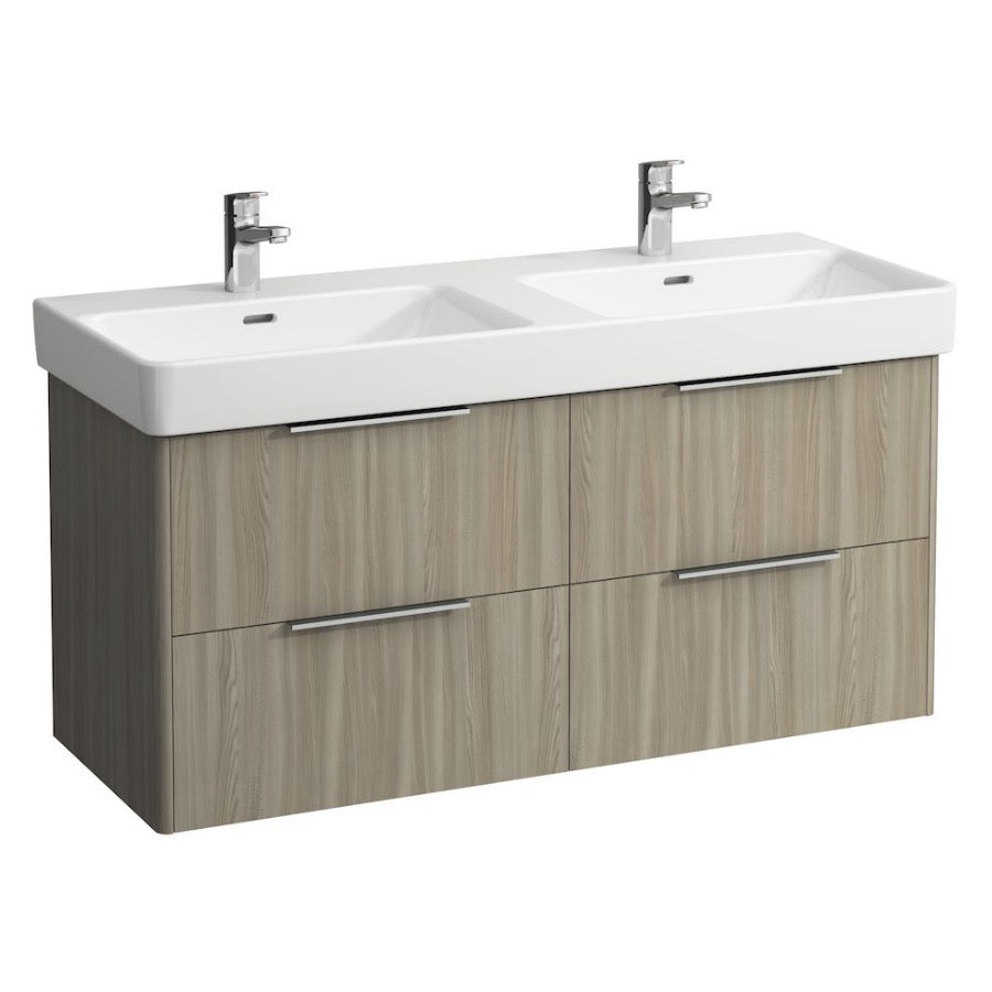 H8149660001041 Laufen Pro S 120 x 46 cm dvojni keramični umivalnik z 2 odprtinama