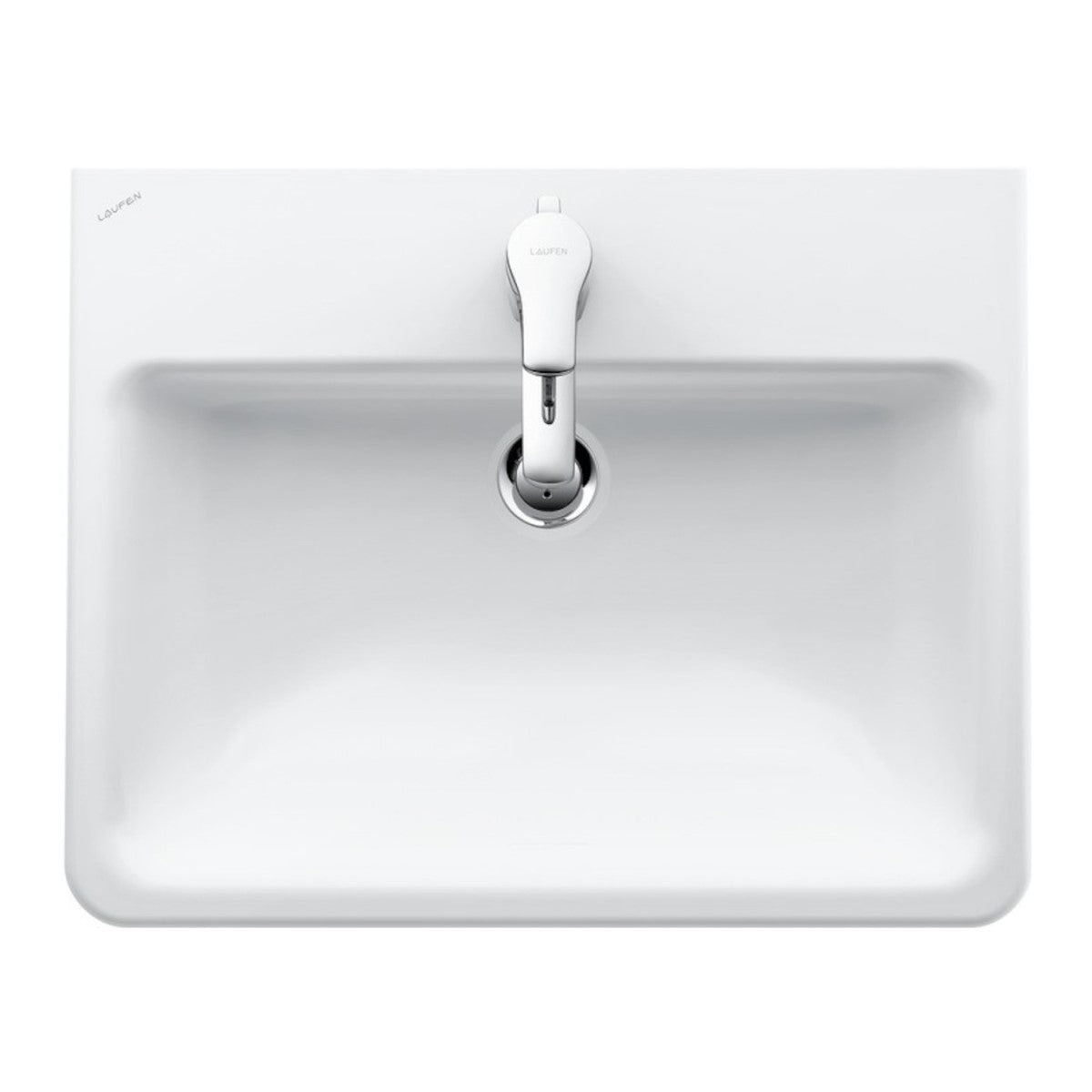 H8189630001041 Laufen Pro S 56 x 44 cm pravokotni vgradni keramični umivalnik z odprtino za armaturo