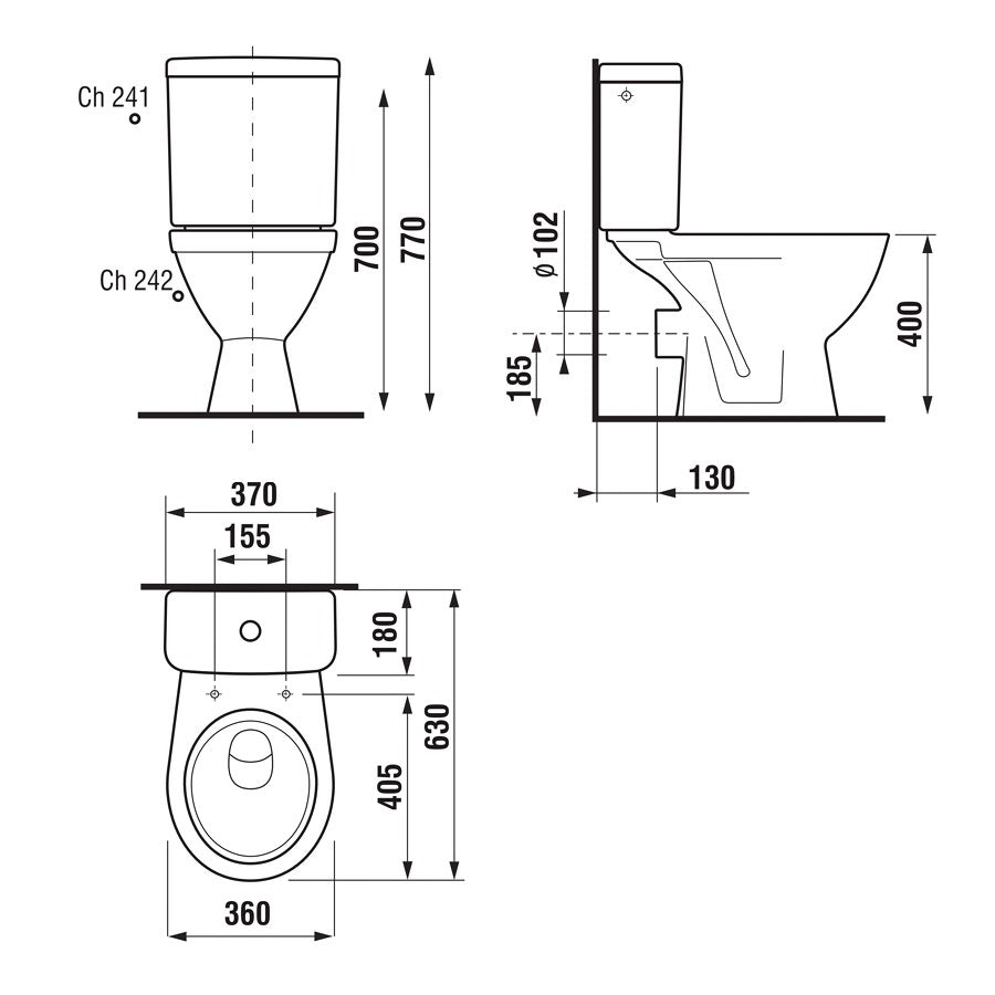 H8263860002413 Jika Lyra Plus talna WC školjka monoblok