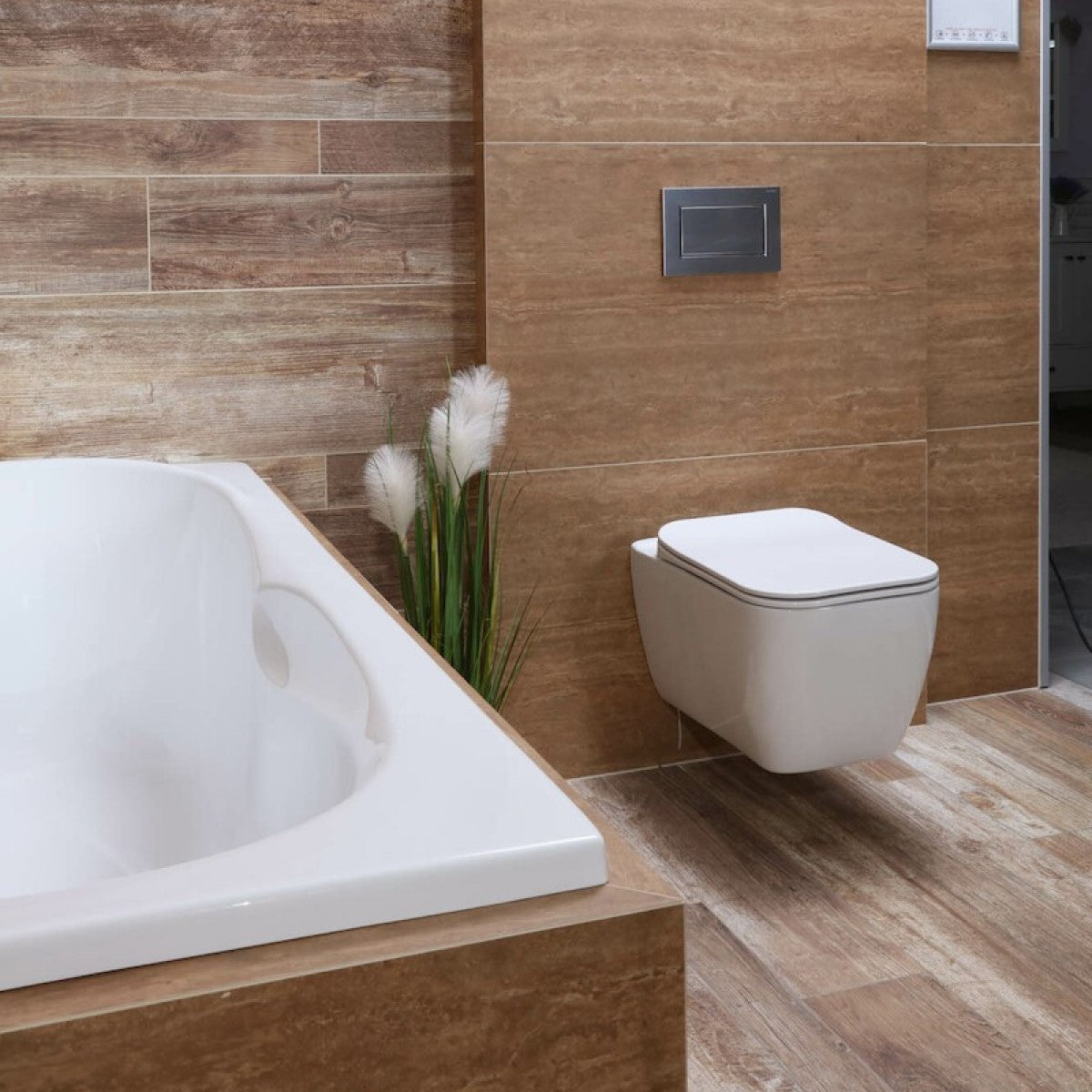 HA010 Glacera Havana viseča brezrobna WC školjka kvadratna