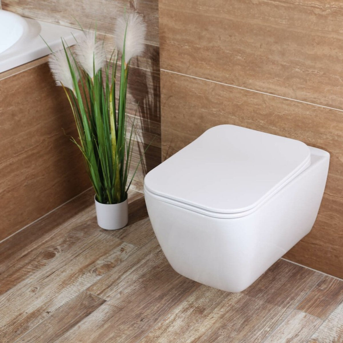 HA010 Glacera Havana viseča brezrobna WC školjka kvadratna