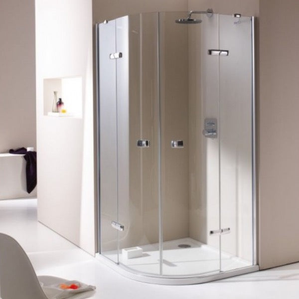 SIKOKHS100TCRSET Hüppe Strike New 100 x 100 polkrožna tuš kabina