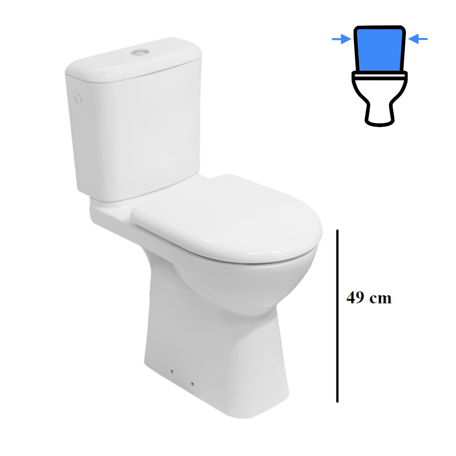 SIKOSJOLSB23617 Jika Deep talna WC školjka monoblok