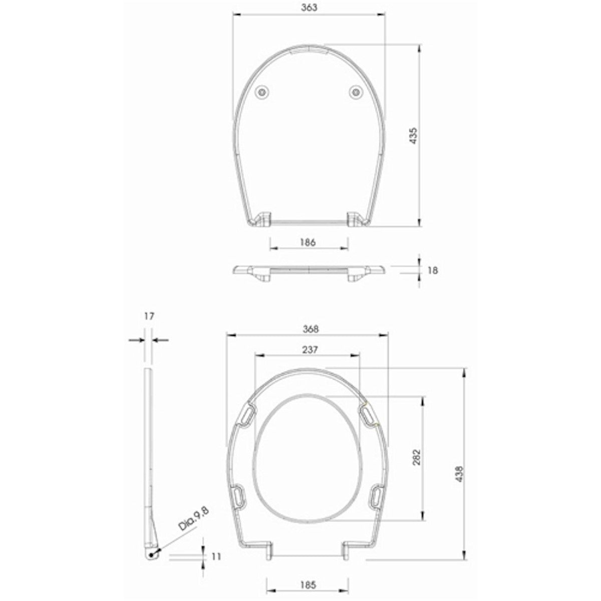 K90112000 Kolo Rekord WC deska s počasnim zapiranjem "Soft Close"