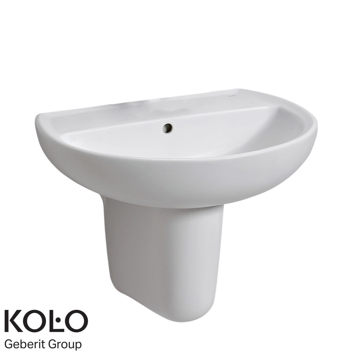 K91055000 Kolo Rekord 55 x 42 cm stenski keramični umivalnik brez odprtine za armaturo
