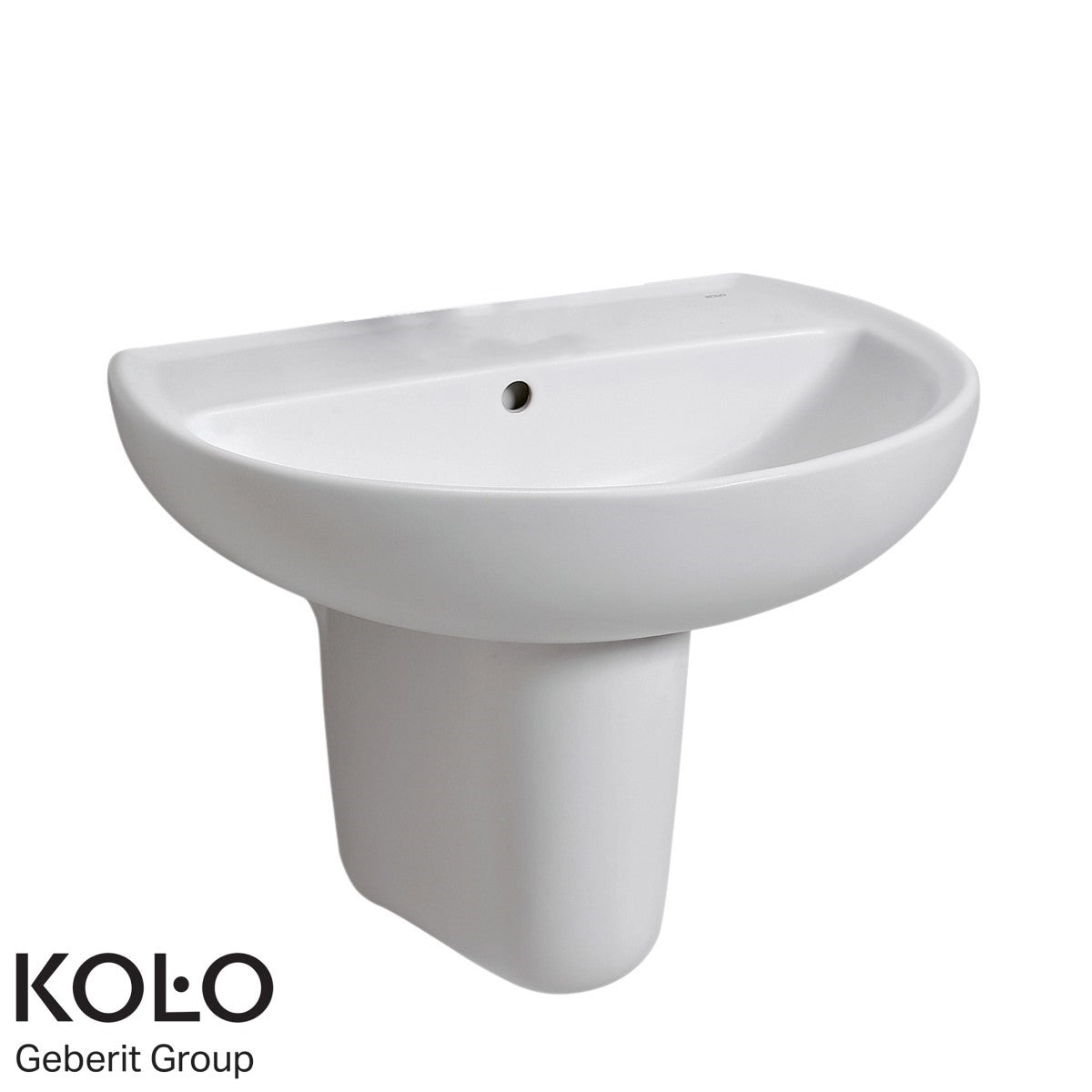 K91060000 Kolo Rekord 60 x 45,5 cm stenski keramični umivalnik brez odprtine za armaturo