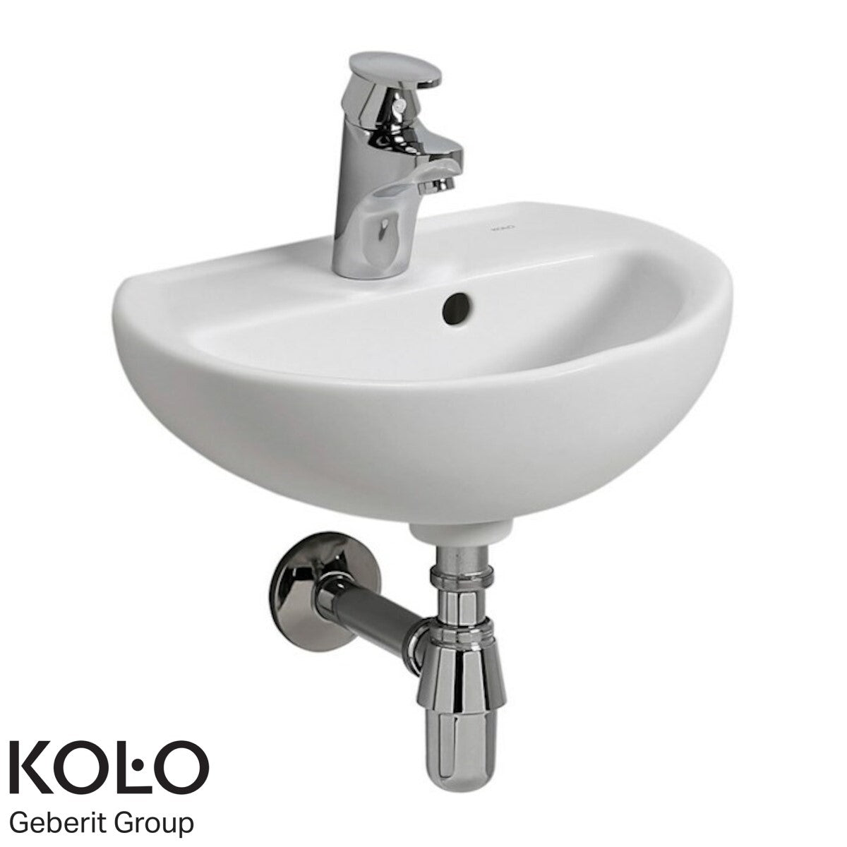 K92140000 Kolo Rekord 40 x 33 cm stenski keramični umivalnik z odprtino za armaturo