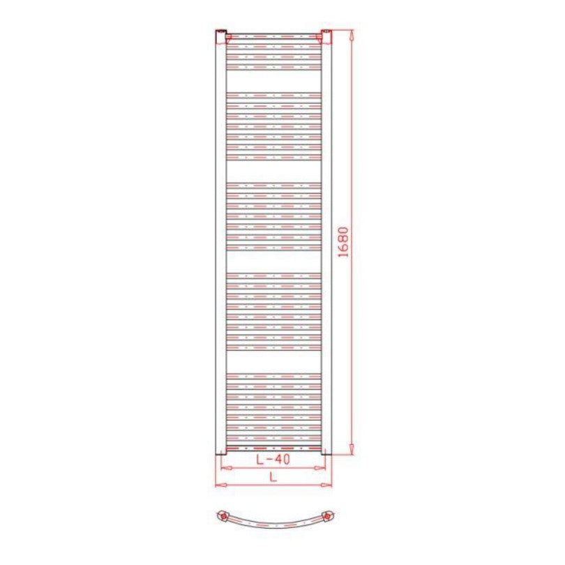 KDO7501640 Thermal Trend 164 cm x 75 cm kopalniški radiator univerzalni