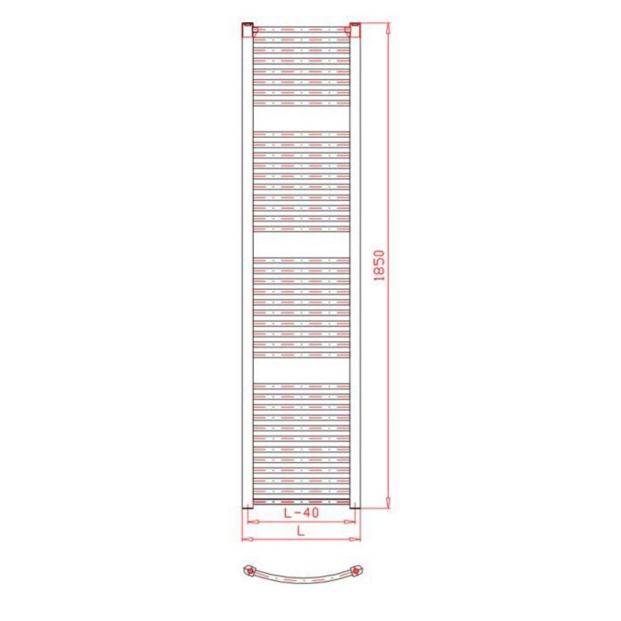 KDO7501850 Thermal Trend 185 cm x 75 cm kopalniški radiator univerzalni