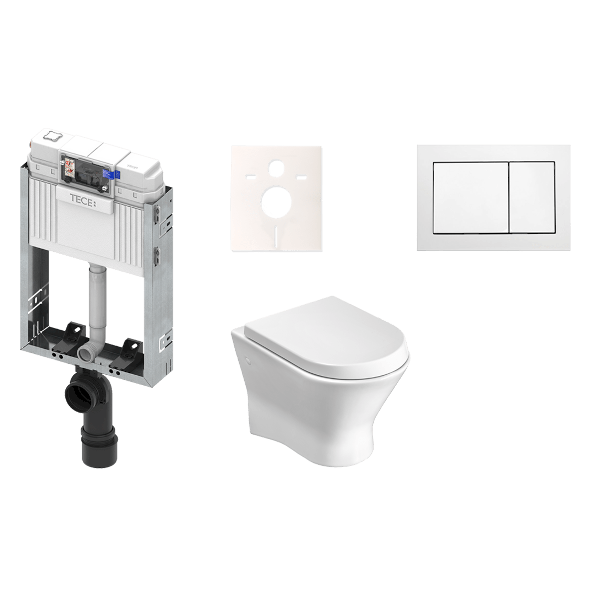 KMPLNEXOT Roca Nexo WC školjka s kotličkom za obzidavo TECE Box 9370300