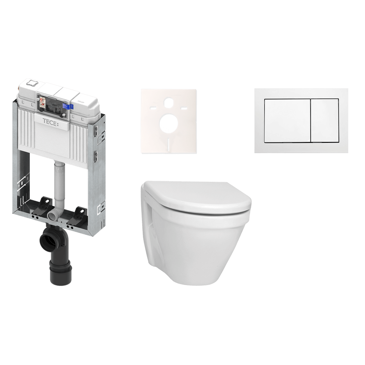 KMPLS50T Vitra S50 WC školjka s kotličkom za obzidavo TECE Box 9370300