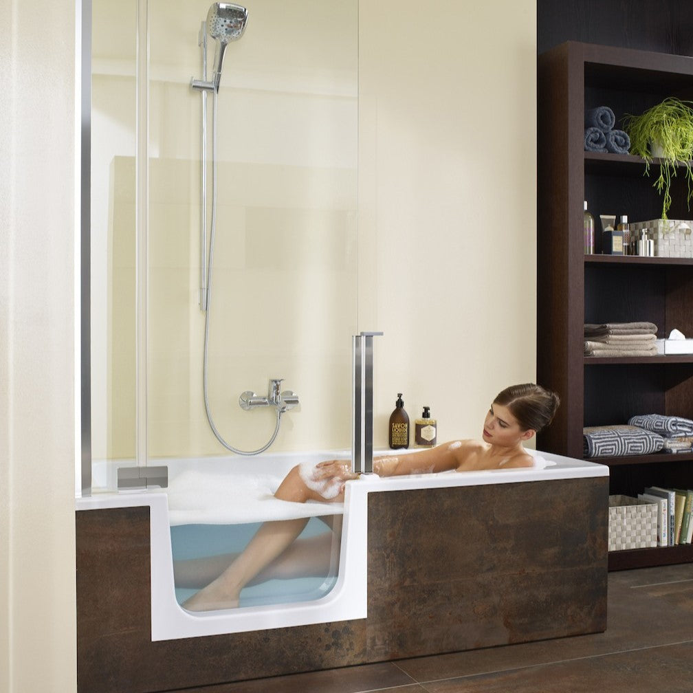 SIKOVAD160L Artweger Duett 160 x 75 cm kad z vratci - leva izvedba