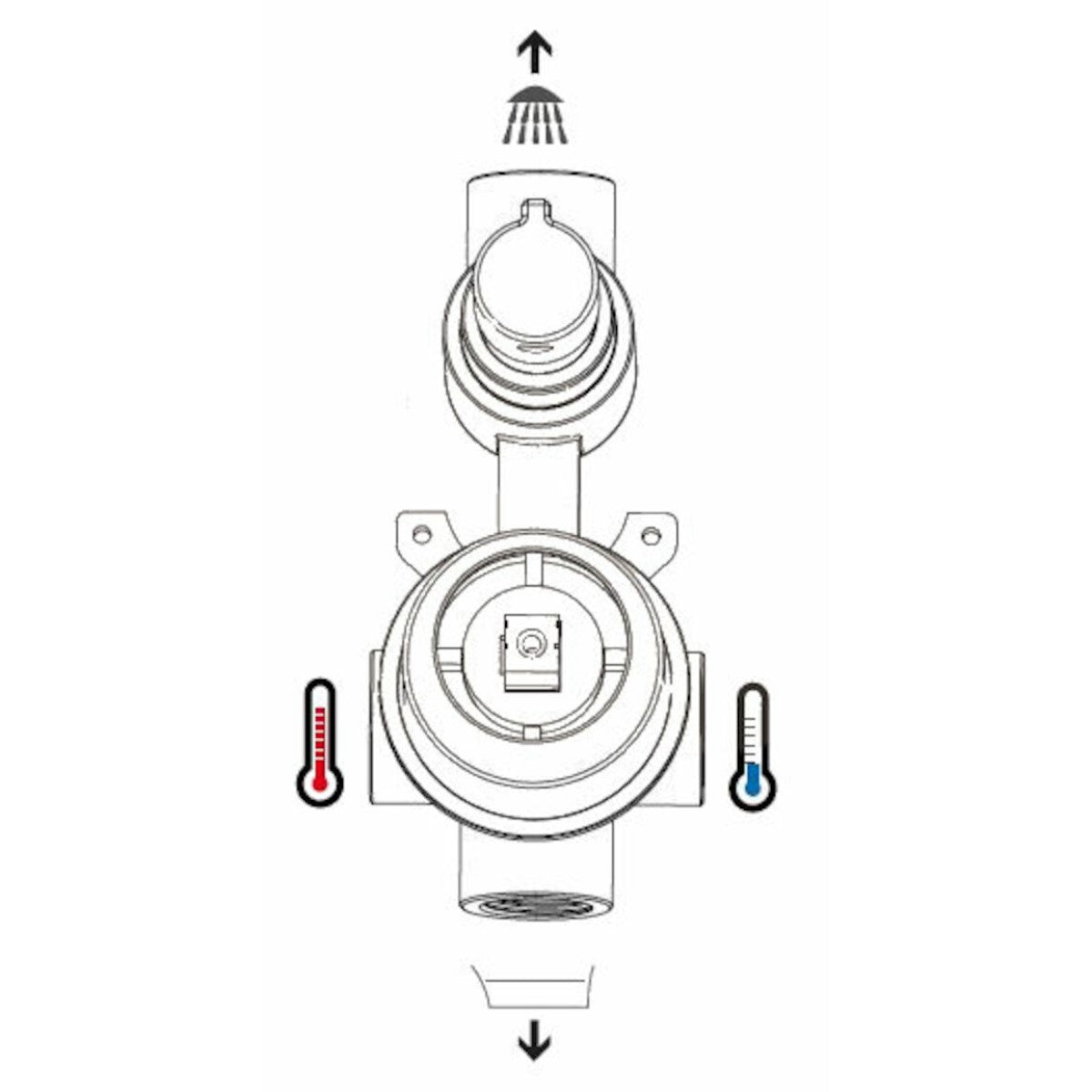 Armature-LA215 Optima Lavela (2 priključka) podometna armatura za kad ali tuš -KOPALNICA-ONLINE.SI