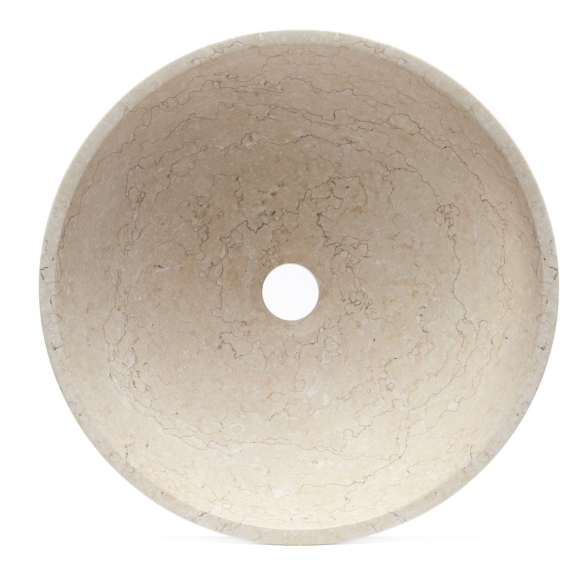 LA4040LB Triomini Lapis 40 x 40 cm okrogli kamniti nadpultni umivalnik