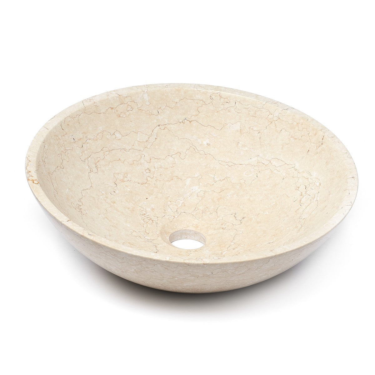 LA4040LB Triomini Lapis 40 x 40 cm okrogli kamniti nadpultni umivalnik