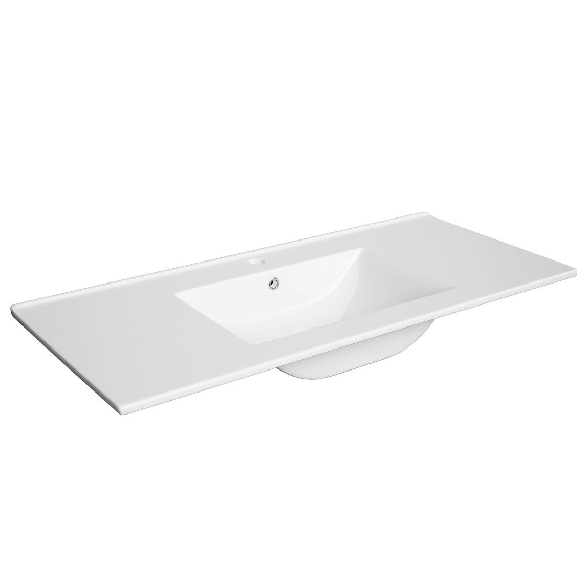 M10046 Naturel Modena 101 x 46 cm vgradni keramični umivalnik z odprtino za armaturo